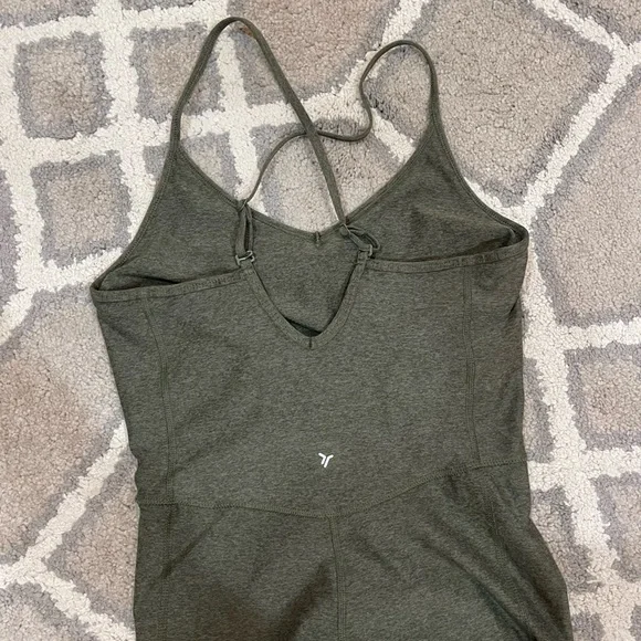Old Navy Cloud+ GO-DRY Sleeveless Olive Green onesie - Picture 2 of 3